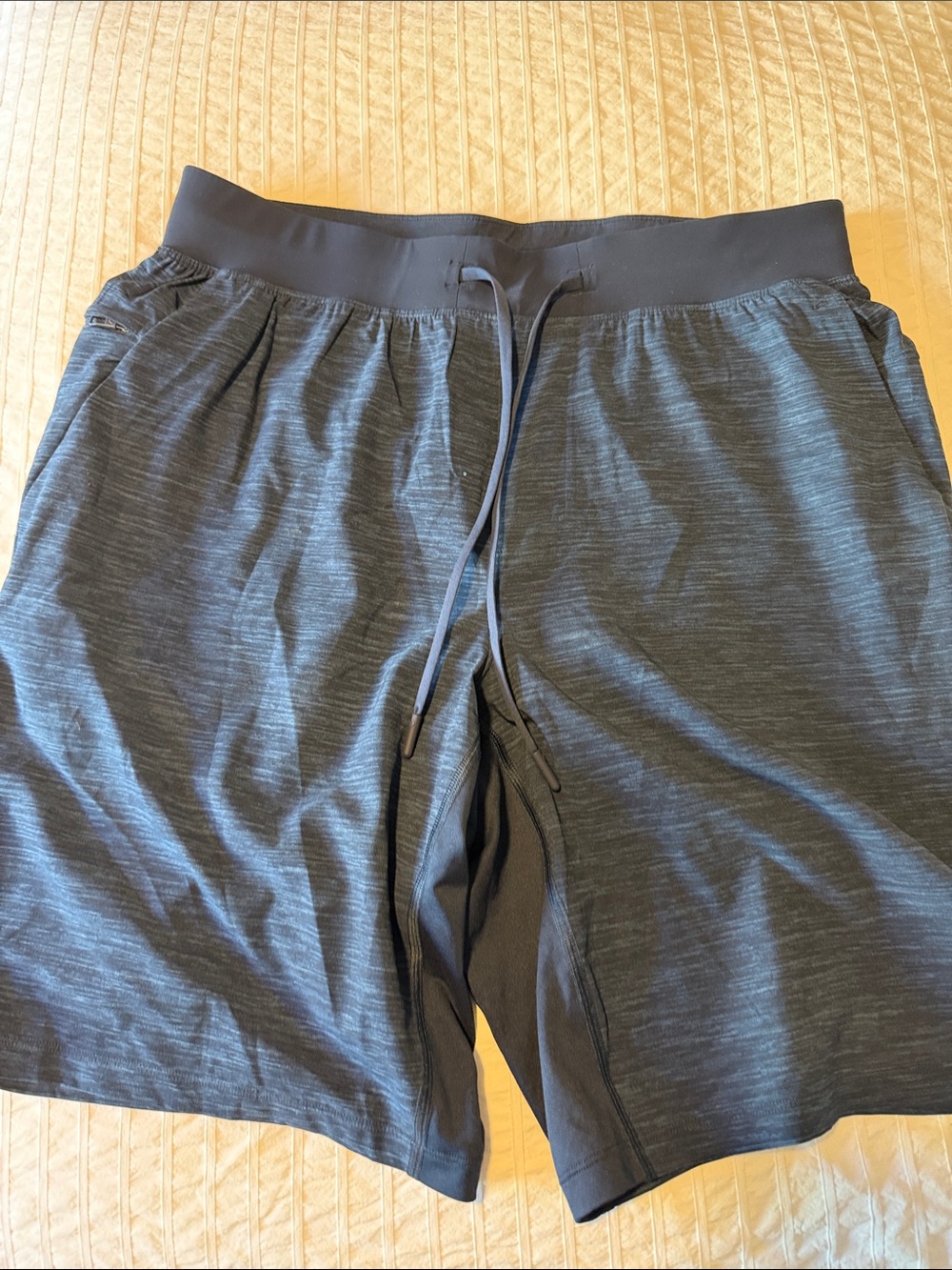 lululemon athletica Men's Heathered Black Athletic Shorts
